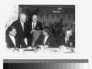 JFK at dinner with Billy Graham 